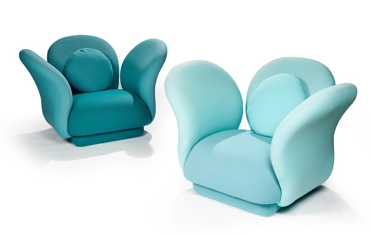 PIERRE PAULIN (FRENCH 1927-2009) FOR ARTIFORT PAIR OF 'MULTIMO' LOUNGE CHAIRS, DESIGNED 1969